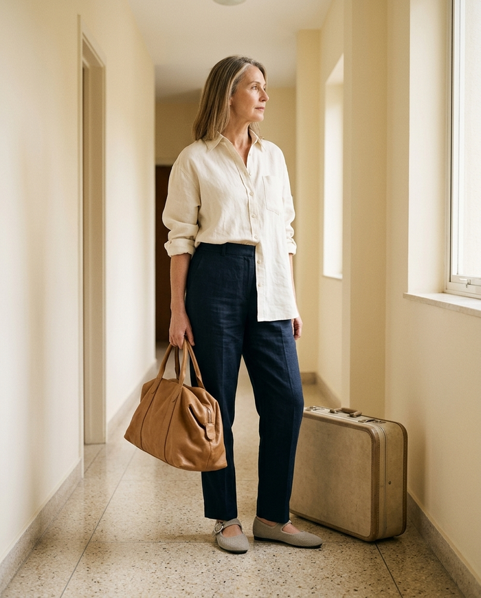 Travelling — they go on and off without bending down