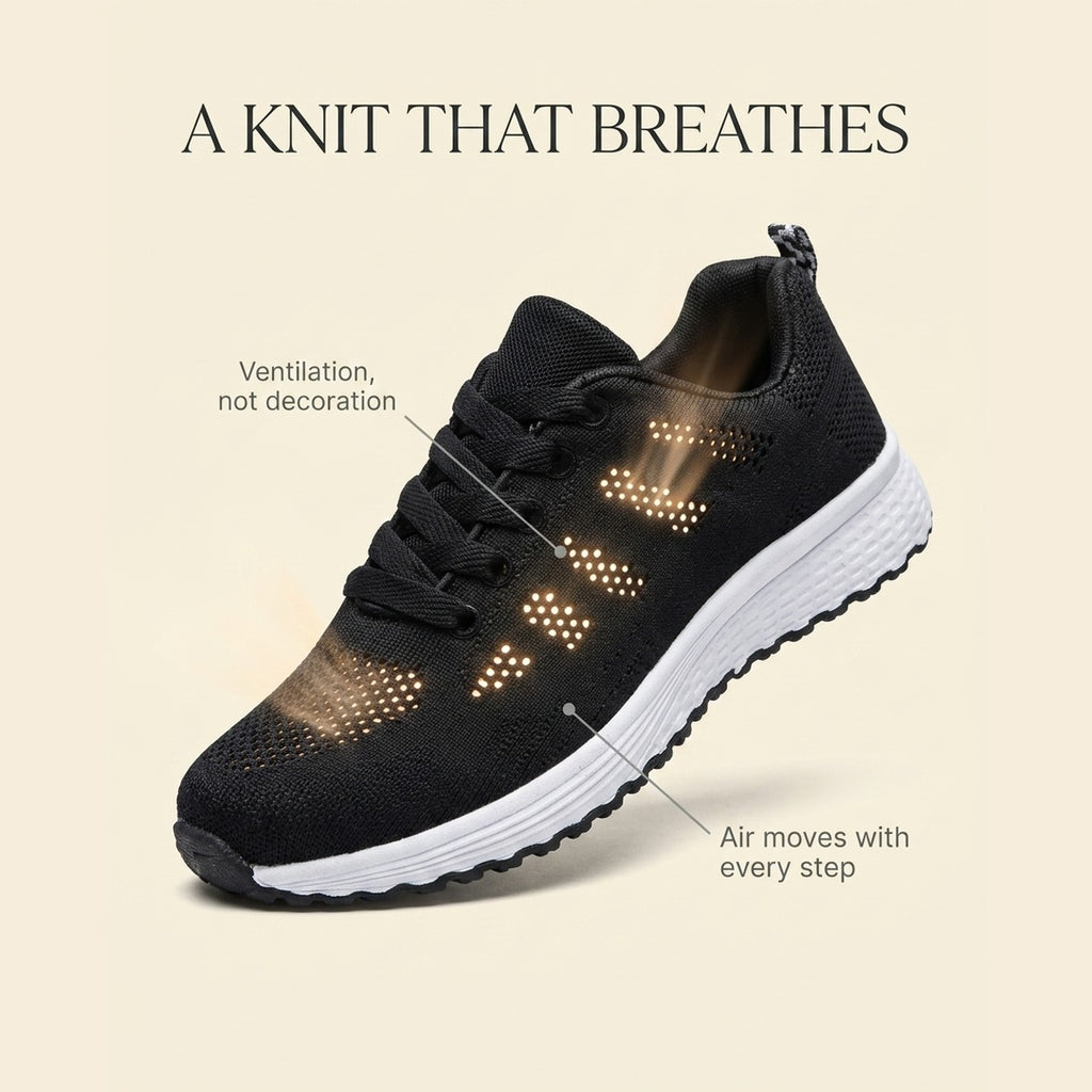 A knit that breathes — ventilation