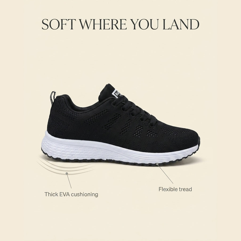 Soft where you land — EVA cushioning