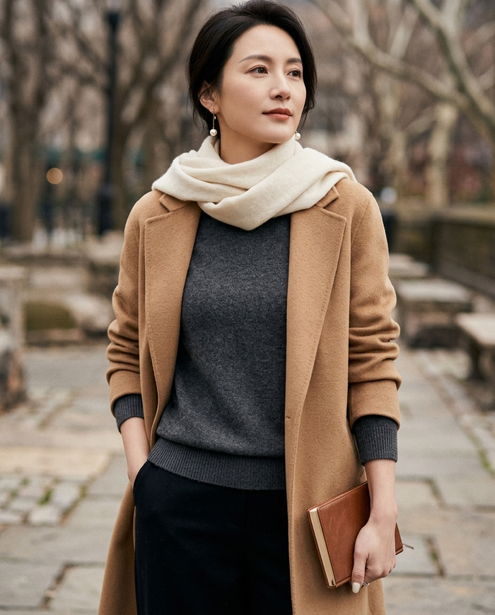 Under a coat