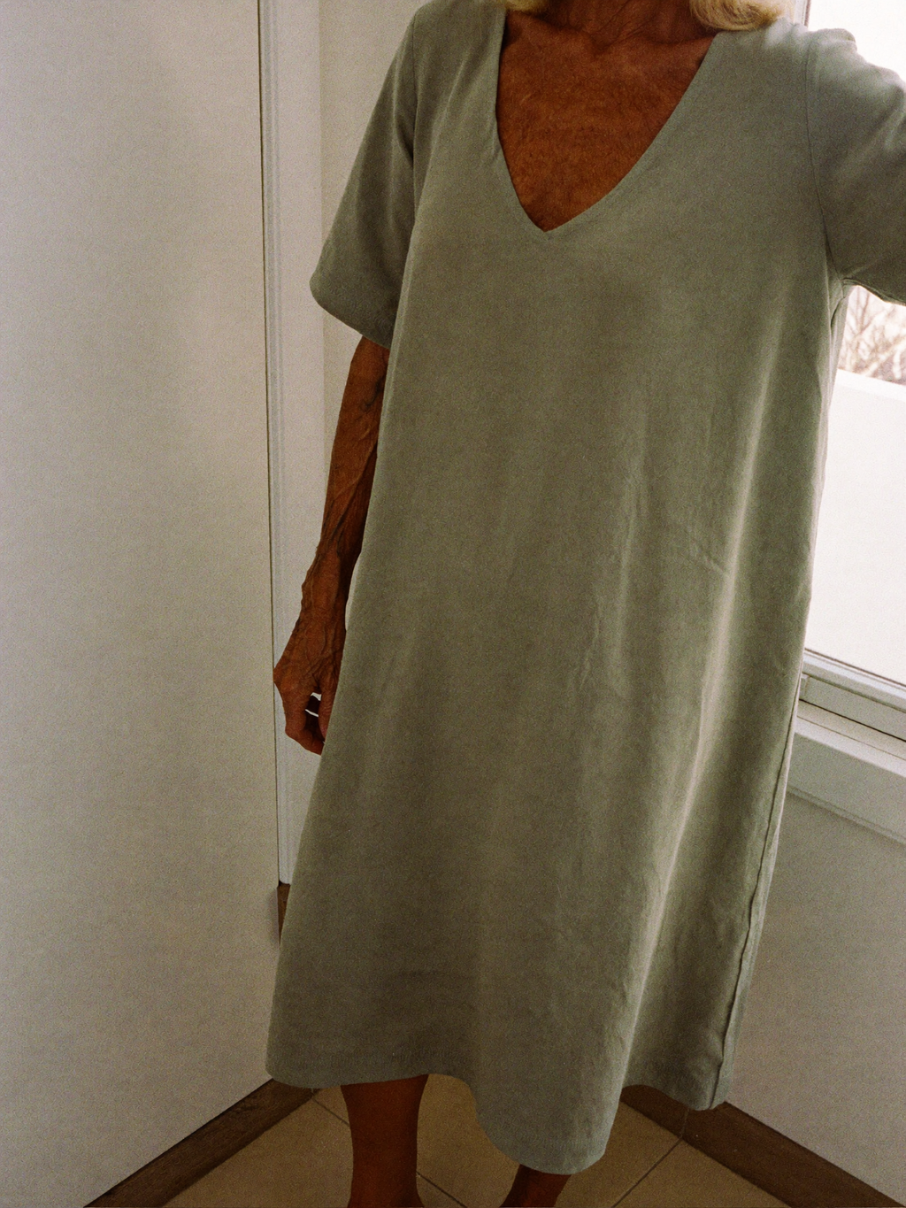 The Long Way Home Dress in Sage