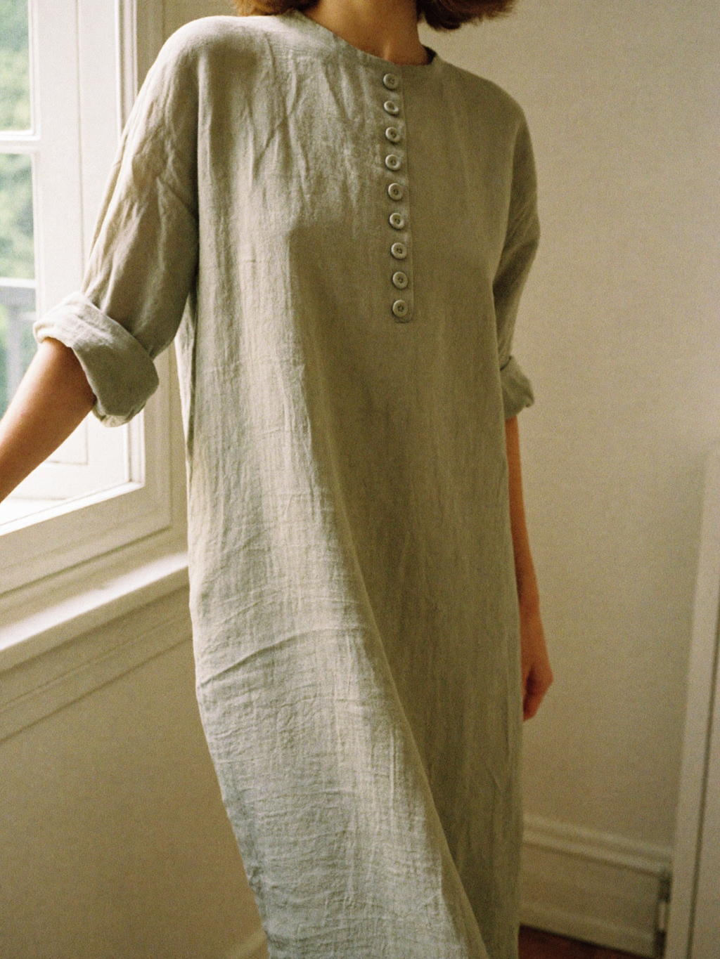 The Second Coffee Dress in Sage