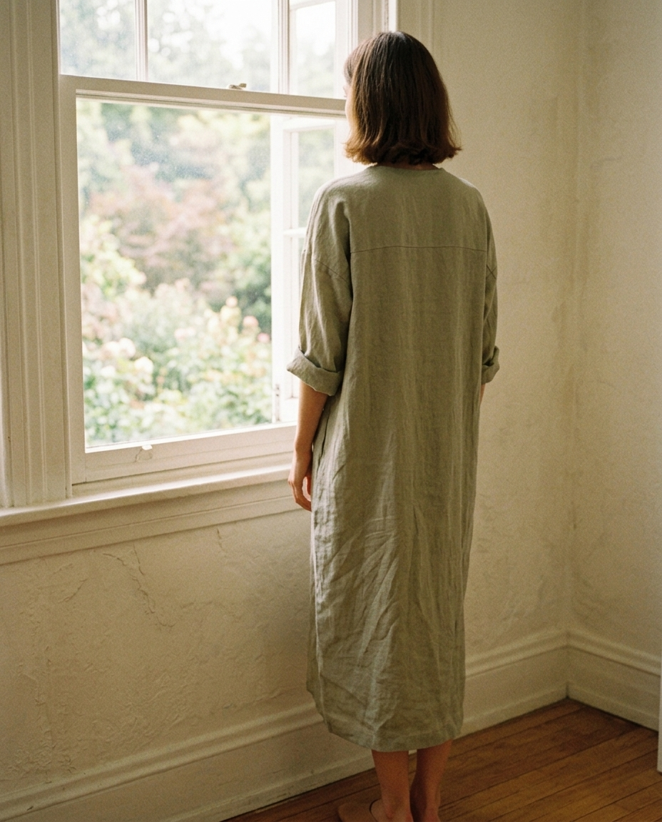 The Second Coffee Dress — back view