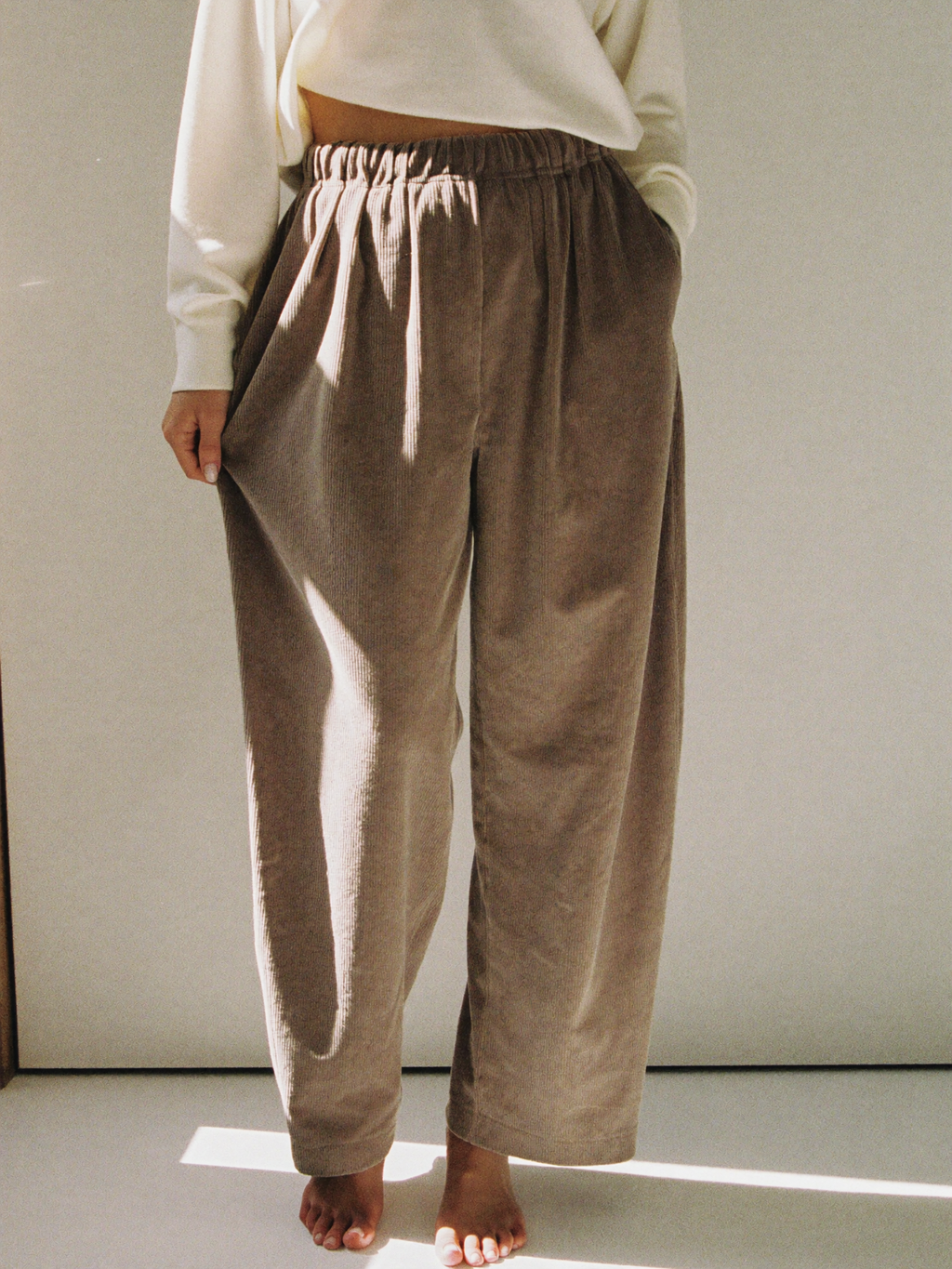 The Nothing To Prove Trousers in Taupe