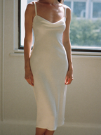 The Quiet Hours Dress in Ivory