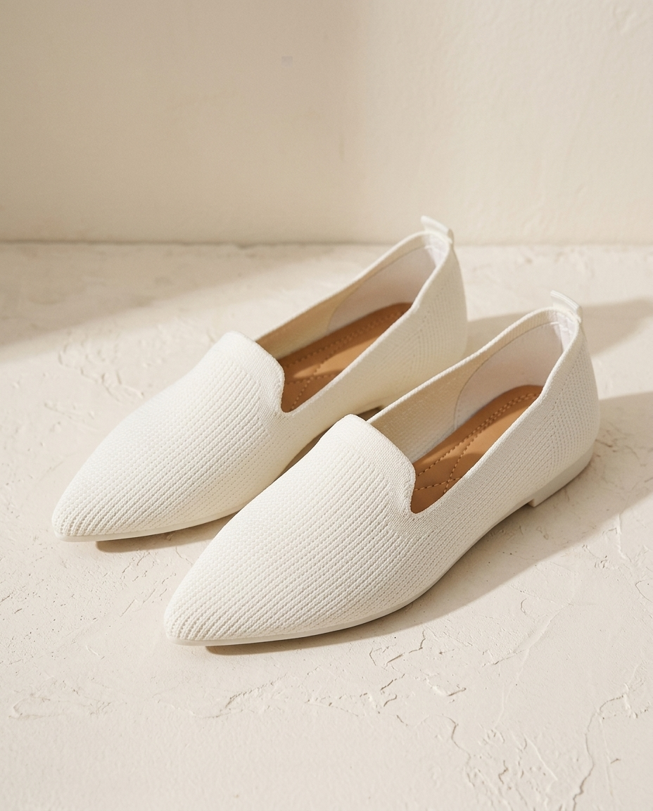 The Barely There Flats in Ivory