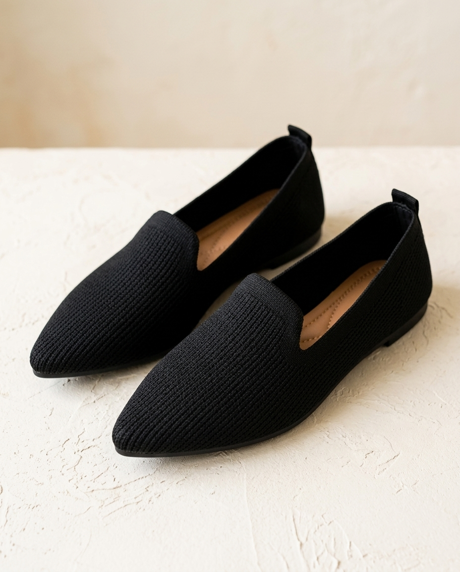 The Barely There Flats in Black
