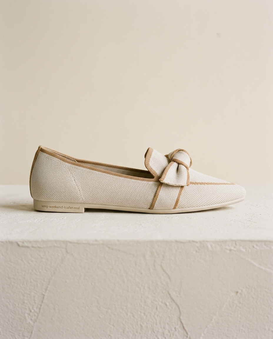 The Long Weekend Loafers — side profile, closed heel and flat sole