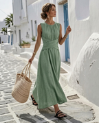 The Long Afternoon Dress in Sage