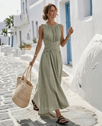 The Long Afternoon Dress in Olive