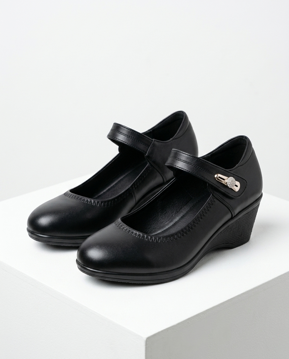 The Nine To Dark Heels in Black