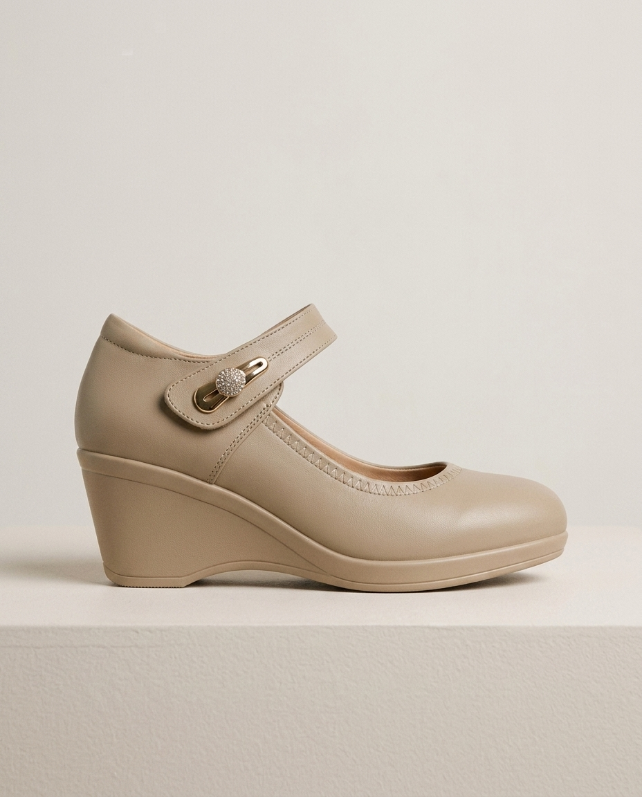 Side profile — the wedge