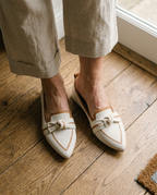 Slips on standing up — no bending, no hands
