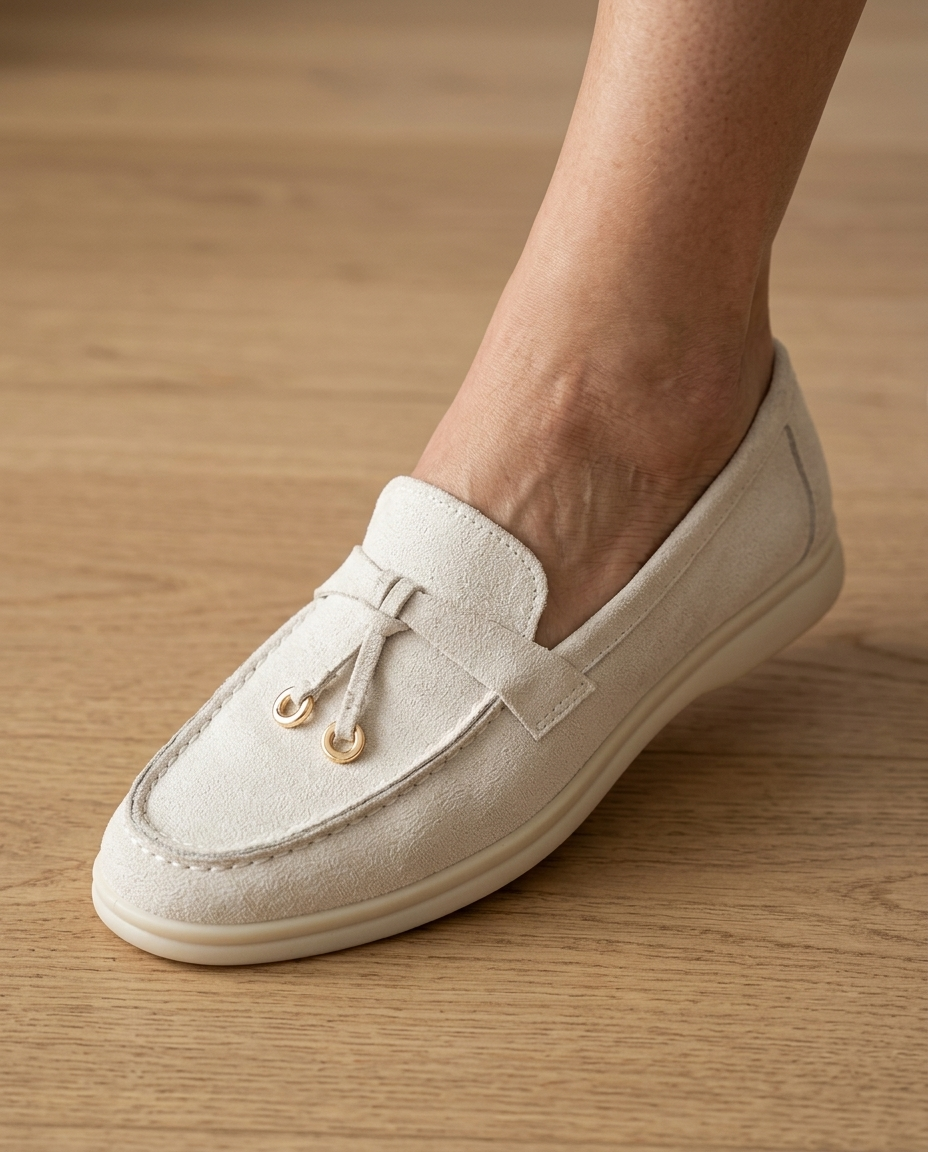 The soft upper flexes where the foot bends — nothing stiff