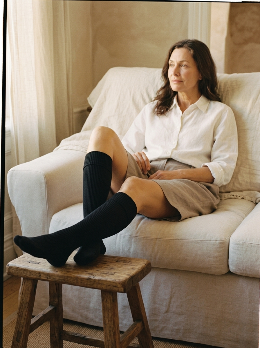 The Light Legs Socks in Black