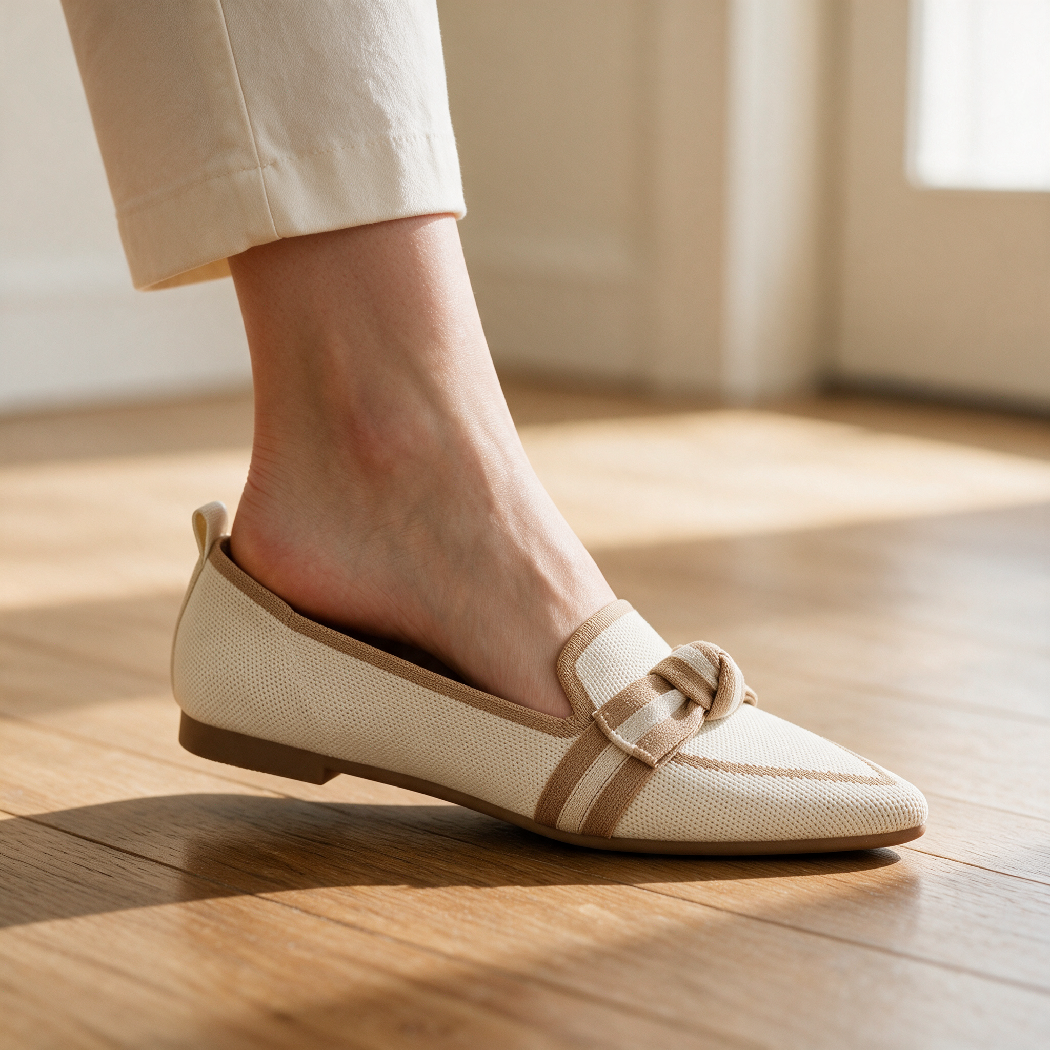 Slips on standing up — no laces, no bending down