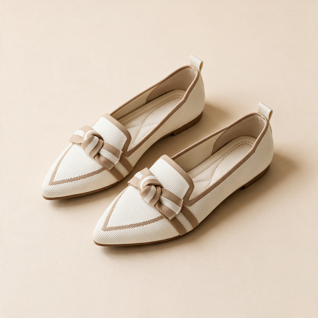 The point sits beyond your toes — dotted outline shows where the toes end