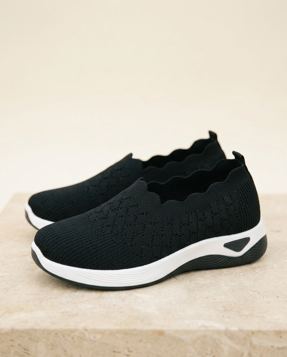 The Out The Door Sneakers in Black
