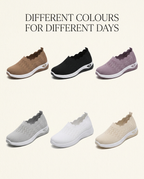 Six colours — Chestnut, Black, Lavender, Stone, White, Oatmeal