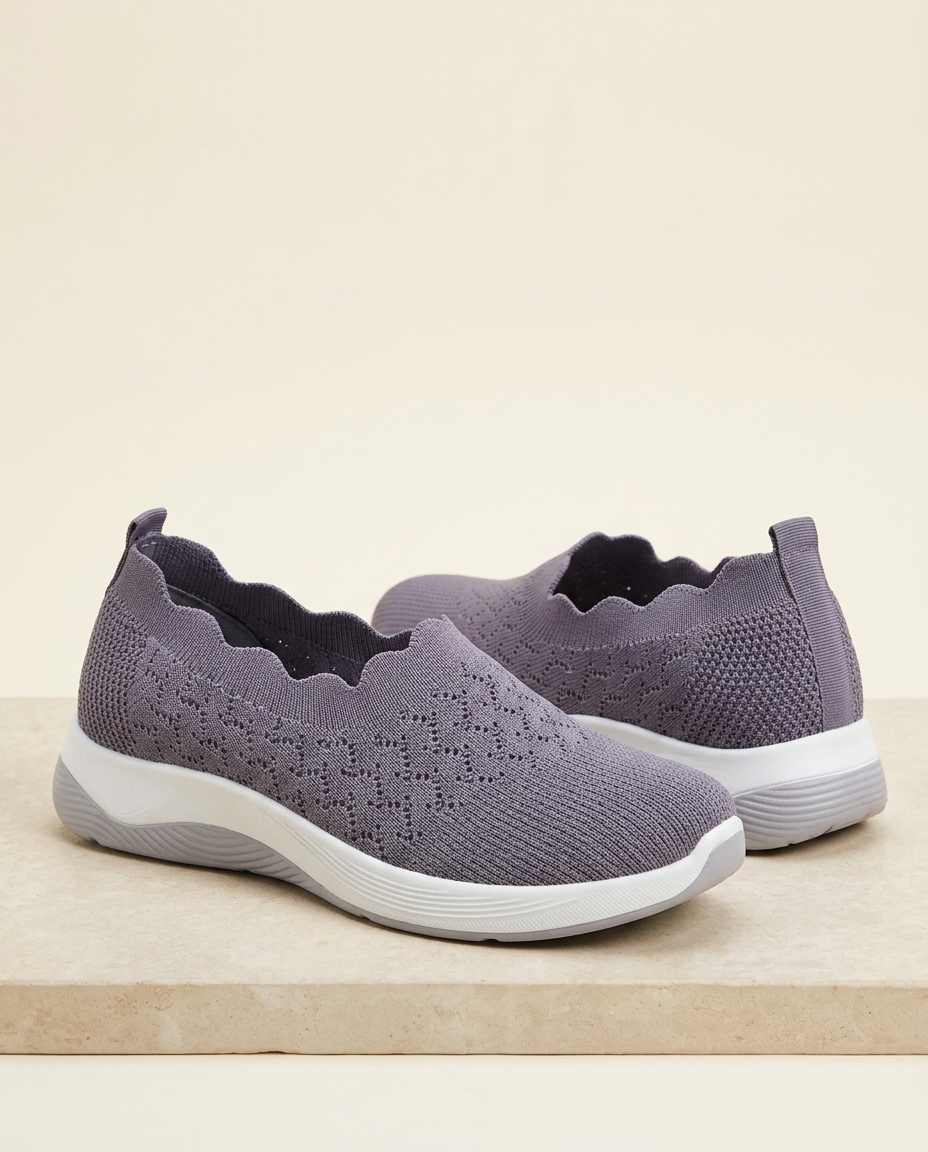 The Out The Door Sneakers in Lavender