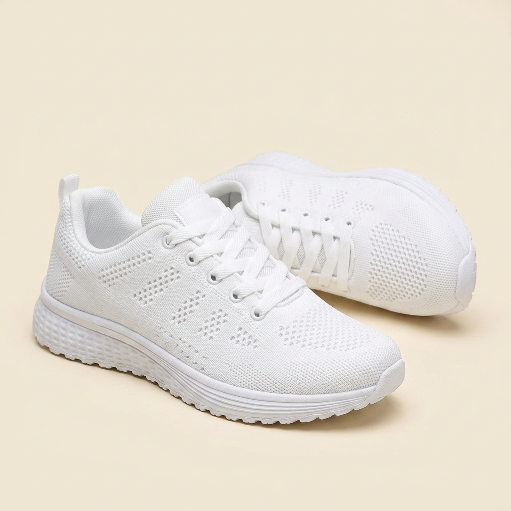 The Long Shift Sneakers — White, studio