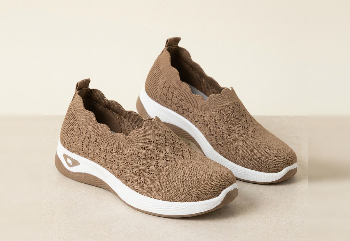 The Out The Door Sneakers in Chestnut